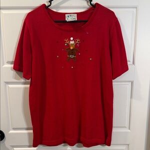 The Quacker Factory reindeer sweater large